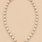 Gleaming Pearl Station Layering Necklace