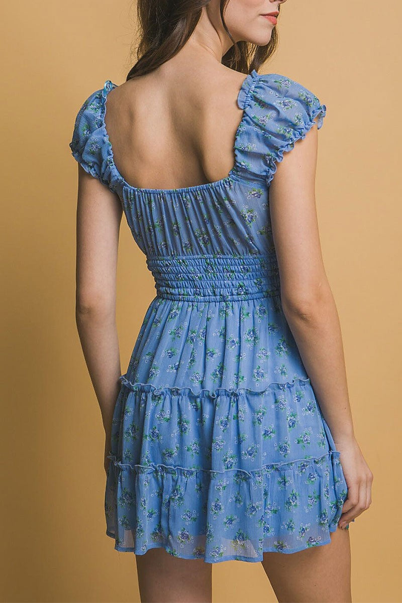 Meadow Ruffle Mini Dress-[option4]-[option5]-Cute-Trendy-Shop-Womens-Boutique-Clothing-Store