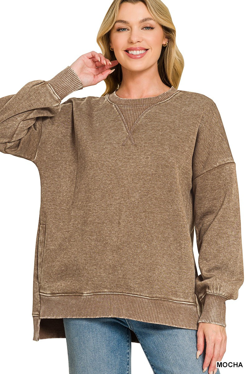 Vintage Beach Crewneck Sweatshirt-Cute-Trendy-Shop-Womens-Boutique-Clothing-Store
