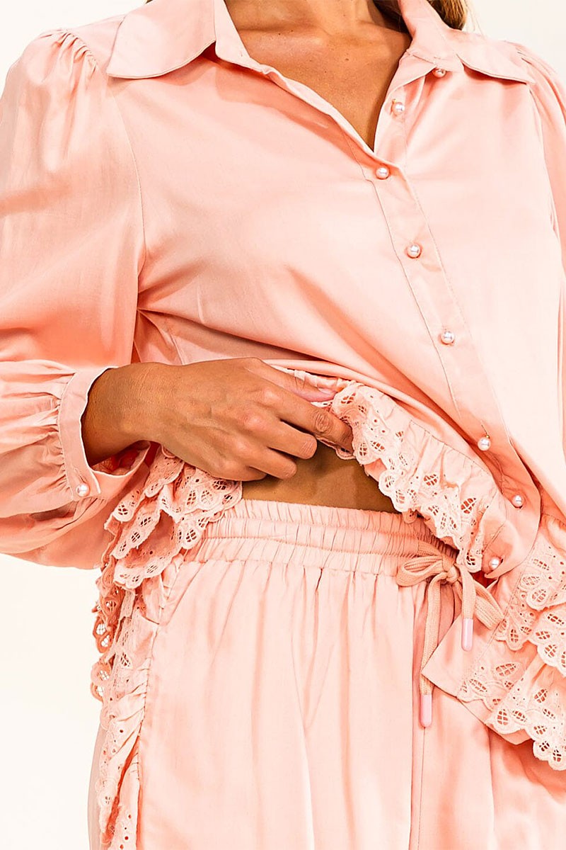 Bella Ruffled Two-Piece Set-Cute-Trendy-Shop-Womens-Boutique-Clothing-Store