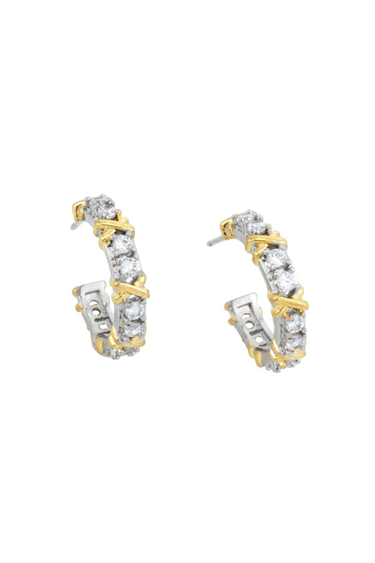 Double the Drama Two-Tone Crisscross Hoops-Cute-Trendy-Shop-Womens-Boutique-Clothing-Store