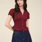 Cottage Charm Smocked Peplum Top-Cute-Trendy-Shop-Womens-Boutique-Clothing-Store