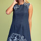 Indigo Petal Dress-Cute-Trendy-Shop-Womens-Boutique-Clothing-Store