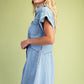 City Stroll Pleated Denim Dress-Cute-Trendy-Shop-Womens-Boutique-Clothing-Store