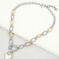 Romantic Drama CZ Pavé Heart Statement Chain-Cute-Trendy-Shop-Womens-Boutique-Clothing-Store