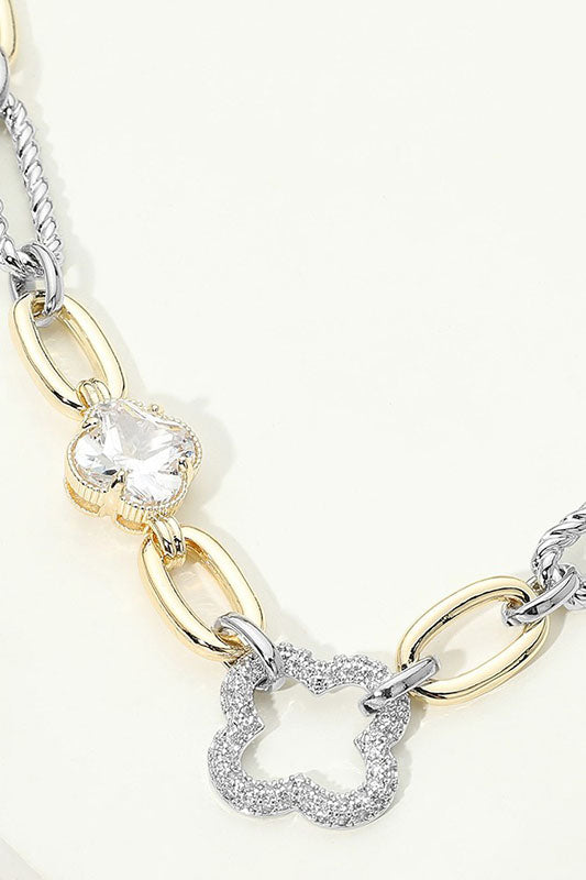 Lucky Charm Energy Mixed Link Necklace-Cute-Trendy-Shop-Womens-Boutique-Clothing-Store