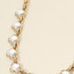 Lucky Charm Pearl Quatrefoil Link Necklace-Cute-Trendy-Shop-Womens-Boutique-Clothing-Store