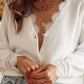 Whisper of Romance Lace V-Neck Sweater-Cute-Trendy-Shop-Womens-Boutique-Clothing-Store