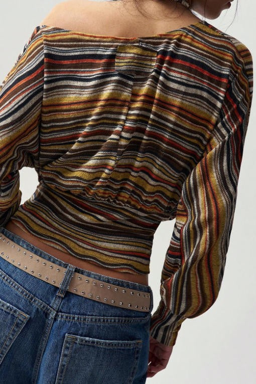 Retro Autumn Striped Knit Top-Cute-Trendy-Shop-Womens-Boutique-Clothing-Store