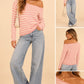 Coastal Lines Asymmetric Knit-Pink-SMALL-Cute-Trendy-Shop-Womens-Boutique-Clothing-Store