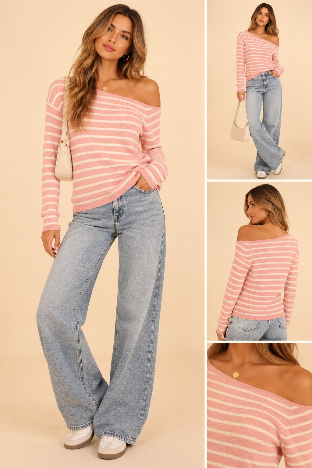 Coastal Lines Asymmetric Knit-Pink-SMALL-Cute-Trendy-Shop-Womens-Boutique-Clothing-Store