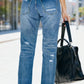 City Stroll Distressed Ankle Jeans-Cute-Trendy-Shop-Womens-Boutique-Clothing-Store