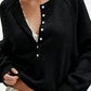 The Soft Henley Button Knit Pullover-Black-SMALL-Cute-Trendy-Shop-Womens-Boutique-Clothing-Store