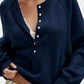 The Soft Henley Button Knit Pullover-Navy-SMALL-Cute-Trendy-Shop-Womens-Boutique-Clothing-Store