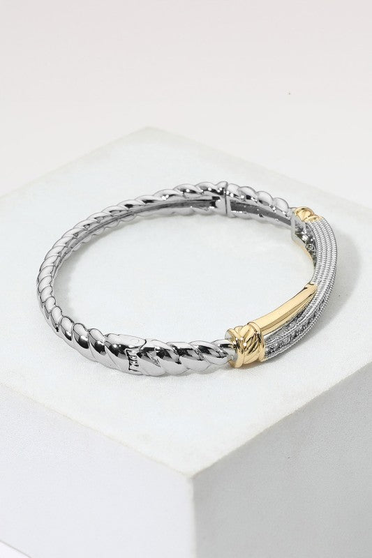 Curved Crisscross Twisted Hinged Bangle-Cute-Trendy-Shop-Womens-Boutique-Clothing-Store