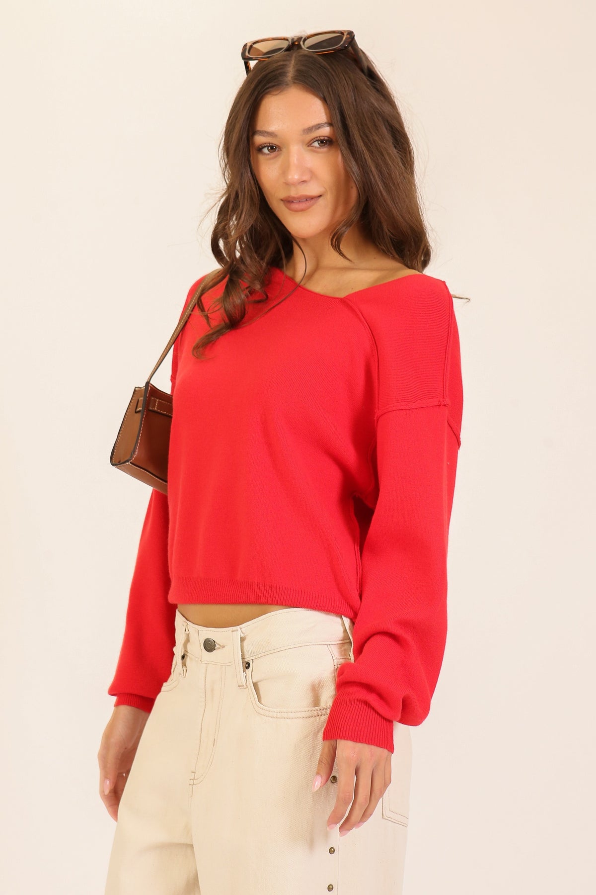 Cloud Nine Off-Shoulder Sweater-Cute-Trendy-Shop-Womens-Boutique-Clothing-Store