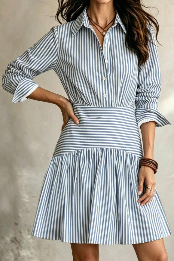 Coastal Charm Tiered Denim Dress-Cute-Trendy-Shop-Womens-Boutique-Clothing-Store