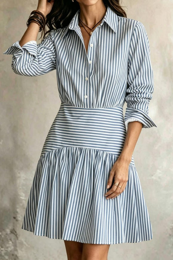 Coastal Charm Tiered Denim Dress-Cute-Trendy-Shop-Womens-Boutique-Clothing-Store