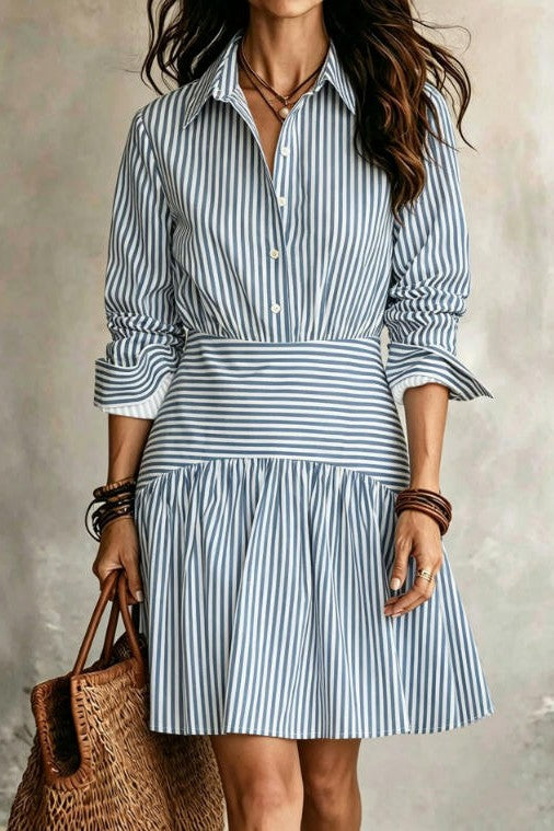 Coastal Charm Tiered Denim Dress-Cute-Trendy-Shop-Womens-Boutique-Clothing-Store