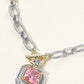 Chunky Mixed-Metal Gemstone Toggle Necklace-Cute-Trendy-Shop-Womens-Boutique-Clothing-Store