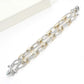 Chain Of Love Two Tone Bracelet-Cute-Trendy-Shop-Womens-Boutique-Clothing-Store