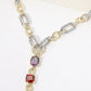 Multi-Shape CZ Mixed-Link Drop Necklace-Cute-Trendy-Shop-Womens-Boutique-Clothing-Store