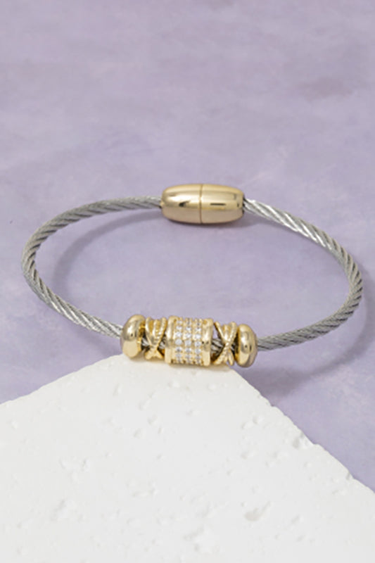 Compliments Galore Two Toned Stunning Bracelet-[option4]-[option5]-Cute-Trendy-Shop-Womens-Boutique-Clothing-Store