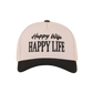 "Happy Wife, Happy Life" Two-Tone Cap