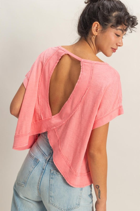 Active For The Summer Open Back Top-Pink-SMALL-[option4]-[option5]-Cute-Trendy-Shop-Womens-Boutique-Clothing-Store