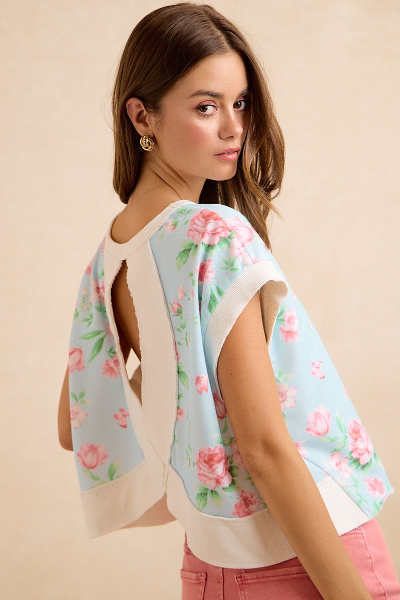 Catch 'Em Staring Floral Terry Top-[option4]-[option5]-Cute-Trendy-Shop-Womens-Boutique-Clothing-Store