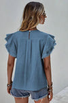 Take Note Spring Top Blue *Online & In Store*-[option4]-[option5]-Cute-Trendy-Shop-Womens-Boutique-Clothing-Store