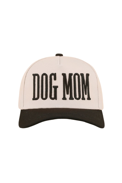 Dog Mom Two Tone Baseball Cap-Black-Cute-Trendy-Shop-Womens-Boutique-Clothing-Store