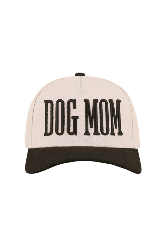 Dog Mom Two Tone Baseball Cap-Black-[option4]-[option5]-Cute-Trendy-Shop-Womens-Boutique-Clothing-Store