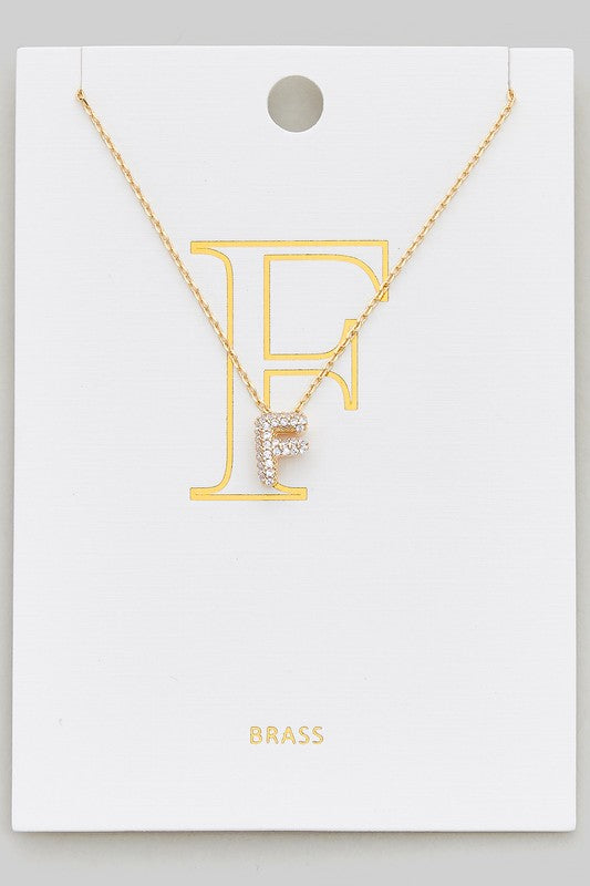 Let's Get Personal Initial Necklace F-[option4]-[option5]-Cute-Trendy-Shop-Womens-Boutique-Clothing-Store