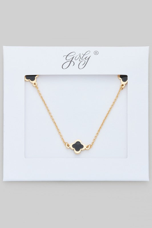 Show Your Style Black Clover Necklace-[option4]-[option5]-Cute-Trendy-Shop-Womens-Boutique-Clothing-Store