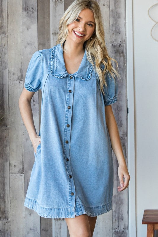 Speaking From Experience Denim Dress-[option4]-[option5]-Cute-Trendy-Shop-Womens-Boutique-Clothing-Store