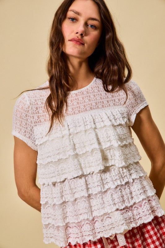 Make A Difference Tiered Lace Top-[option4]-[option5]-Cute-Trendy-Shop-Womens-Boutique-Clothing-Store