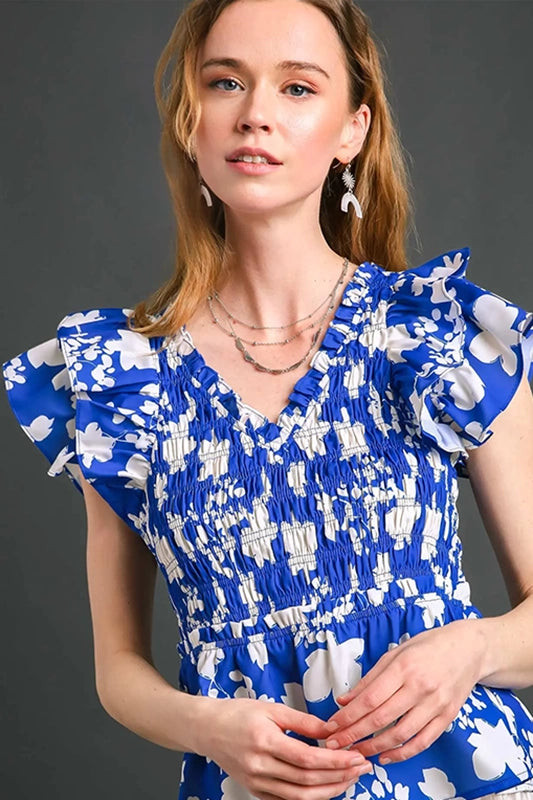 Interested in Style Floral V Neck Top-[option4]-[option5]-Cute-Trendy-Shop-Womens-Boutique-Clothing-Store