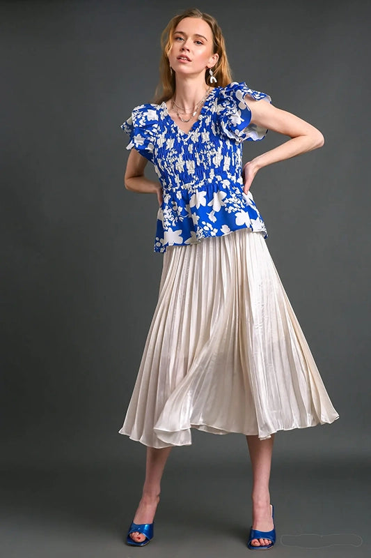 Interested in Style Floral V Neck Top-[option4]-[option5]-Cute-Trendy-Shop-Womens-Boutique-Clothing-Store