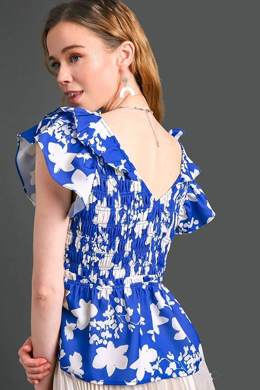 Interested in Style Floral V Neck Top-[option4]-[option5]-Cute-Trendy-Shop-Womens-Boutique-Clothing-Store