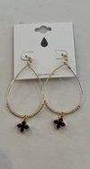 Black Clover Earrings-[option4]-[option5]-Cute-Trendy-Shop-Womens-Boutique-Clothing-Store