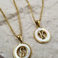 Mother of Pearl Initial Shell Pendant Necklace-[option4]-[option5]-Cute-Trendy-Shop-Womens-Boutique-Clothing-Store