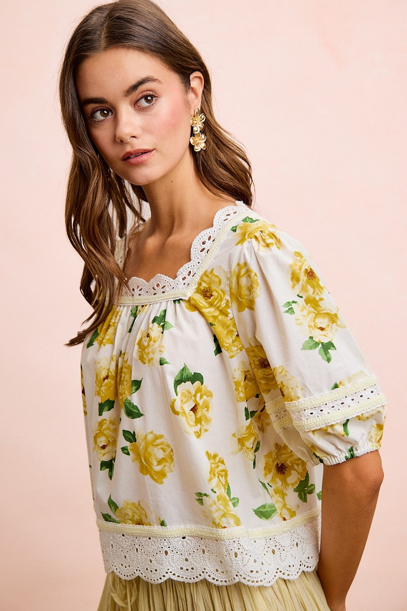 Romance in Bloom Blouse-[option4]-[option5]-Cute-Trendy-Shop-Womens-Boutique-Clothing-Store