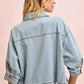 One For The Show Short Denim Shirt-[option4]-[option5]-Cute-Trendy-Shop-Womens-Boutique-Clothing-Store