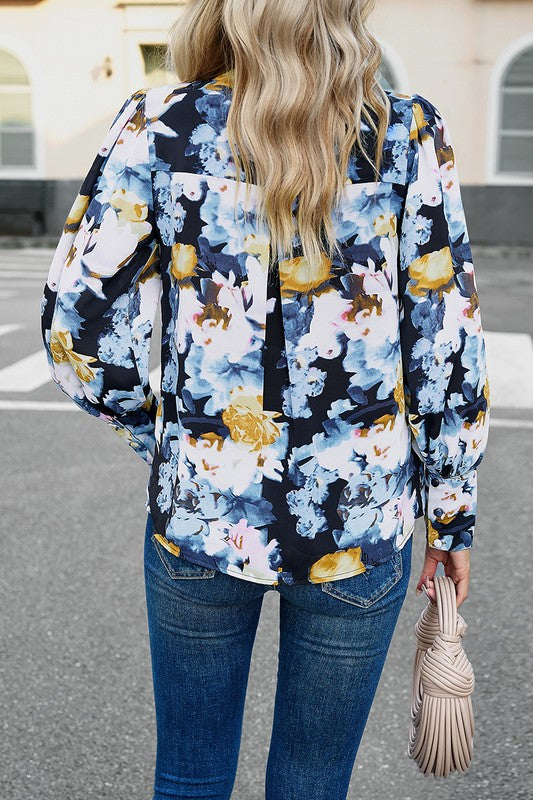 Have No Fear Floral Blouse-[option4]-[option5]-Cute-Trendy-Shop-Womens-Boutique-Clothing-Store