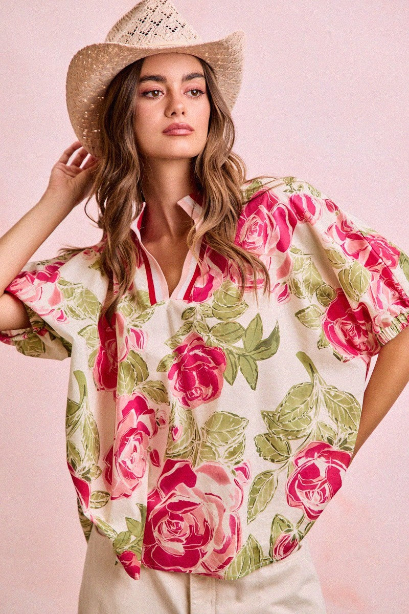 Blushing Botanicals Blouse-[option4]-[option5]-Cute-Trendy-Shop-Womens-Boutique-Clothing-Store
