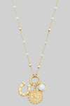 All The Luck Charm Necklace White-[option4]-[option5]-Cute-Trendy-Shop-Womens-Boutique-Clothing-Store