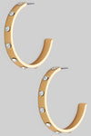 Looking Forward Round CZ Hoop Earrings Gold-[option4]-[option5]-Cute-Trendy-Shop-Womens-Boutique-Clothing-Store