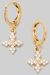 Pearl Cross Huggie Earrings-[option4]-[option5]-Cute-Trendy-Shop-Womens-Boutique-Clothing-Store