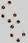 Beaded Hoop Black Earrings-[option4]-[option5]-Cute-Trendy-Shop-Womens-Boutique-Clothing-Store